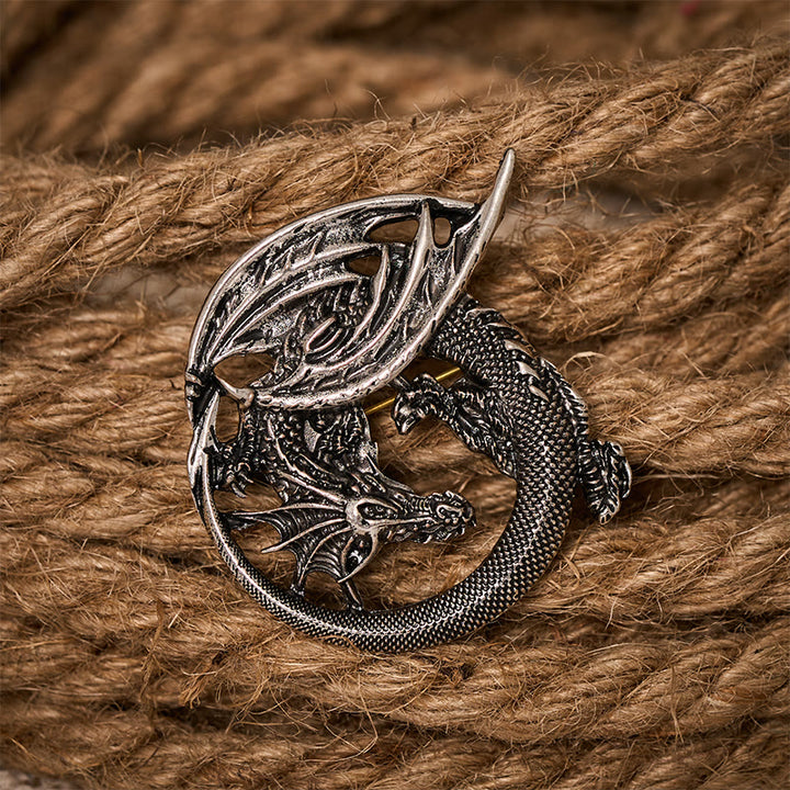 WorldNorse Wyrm Nordischer Drache -Brosche - image 2