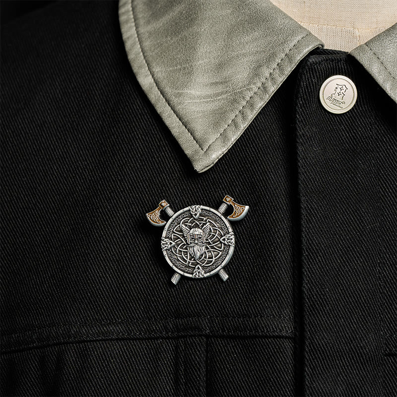 WorldNorse Krieger Wikinger Axt Brosche - image 1