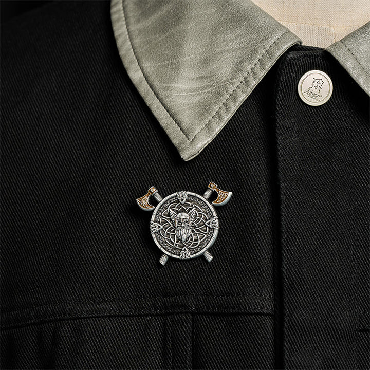 WorldNorse Krieger Wikinger Axt Brosche - image 1