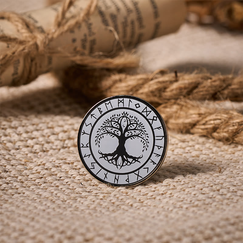 WorldNorse Baum des Lebens Rune Brosche - image 3