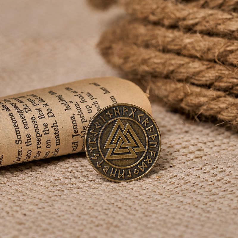 WorldNorse Viking Valknut Runenbrosche - image 4