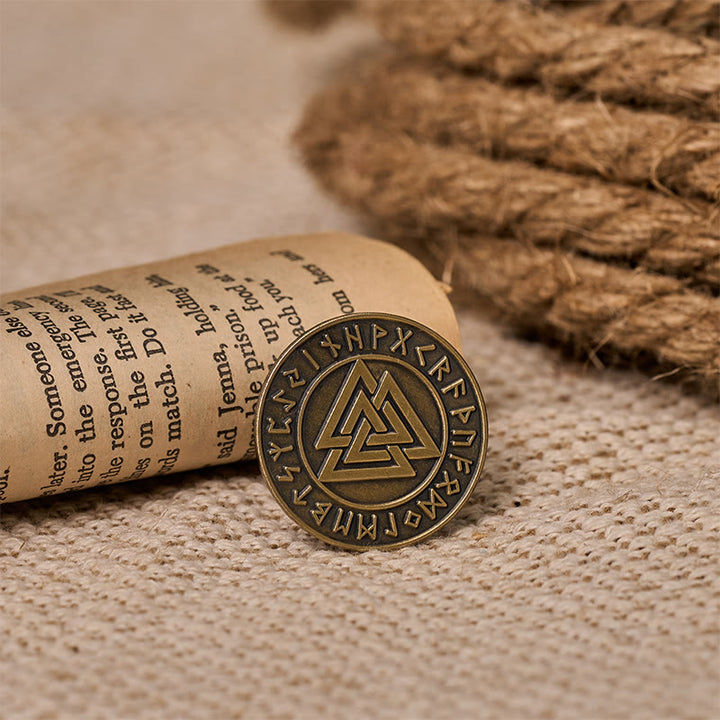 WorldNorse Viking Valknut Runenbrosche - image 4