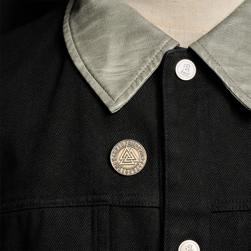 WorldNorse Viking Valknut Runenbrosche - image 1