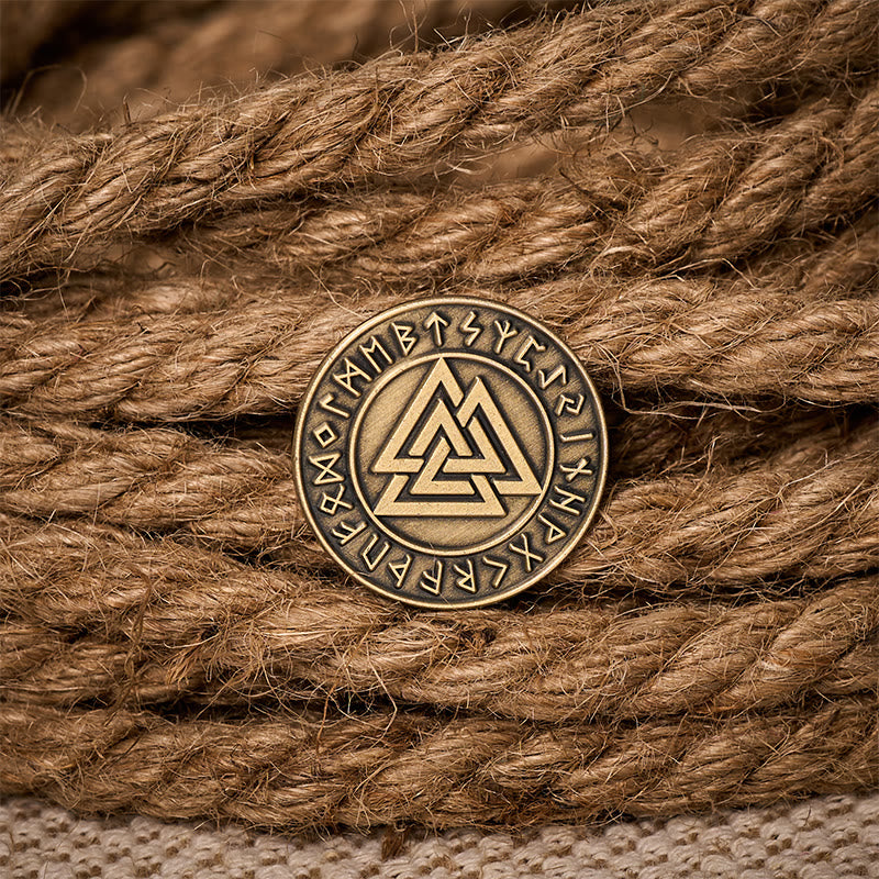 WorldNorse Viking Valknut Runenbrosche - image 2