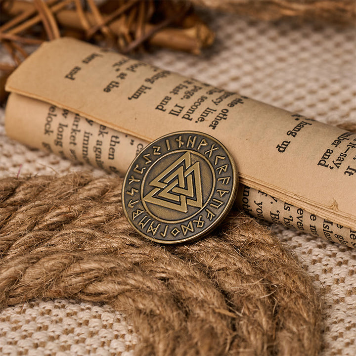 WorldNorse Viking Valknut Runenbrosche - image 5