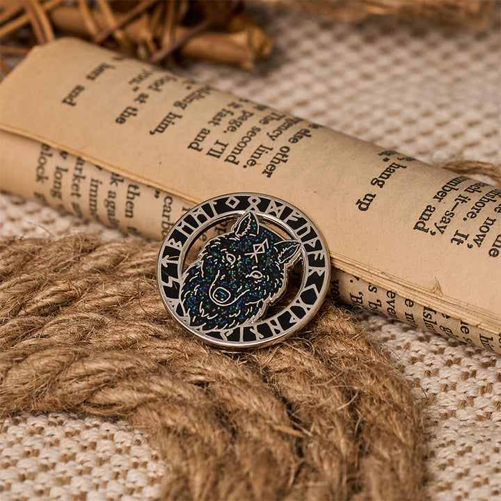 WorldNorse Fenrir Rune Brosche - image 5