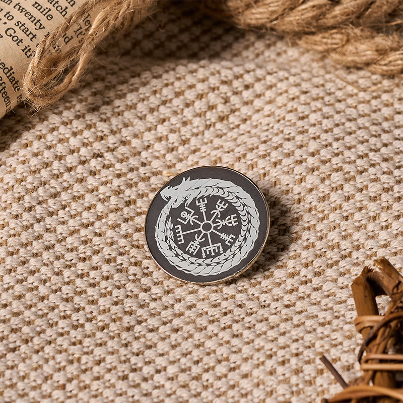WorldNorse Vegvisir Drachenkranz-Leitfaden-Brosche - image 6