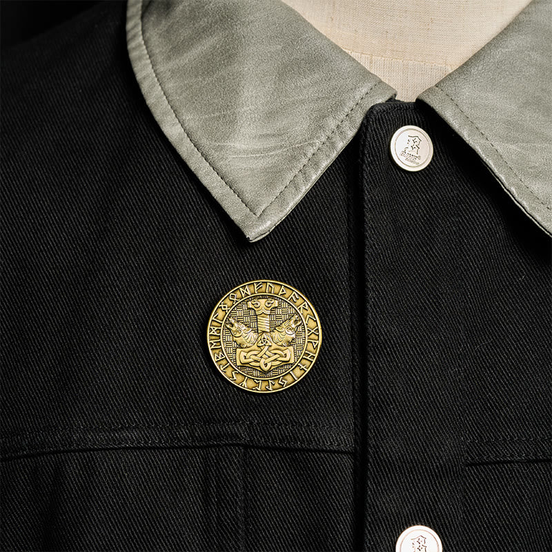 WorldNorse Mjölnir Geri und Freki Rune - image 1