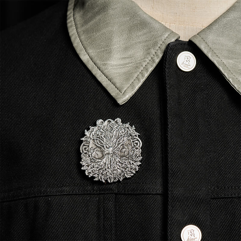 WorldNorse Brosche „Knorriger Lebensbaum“ - image 1