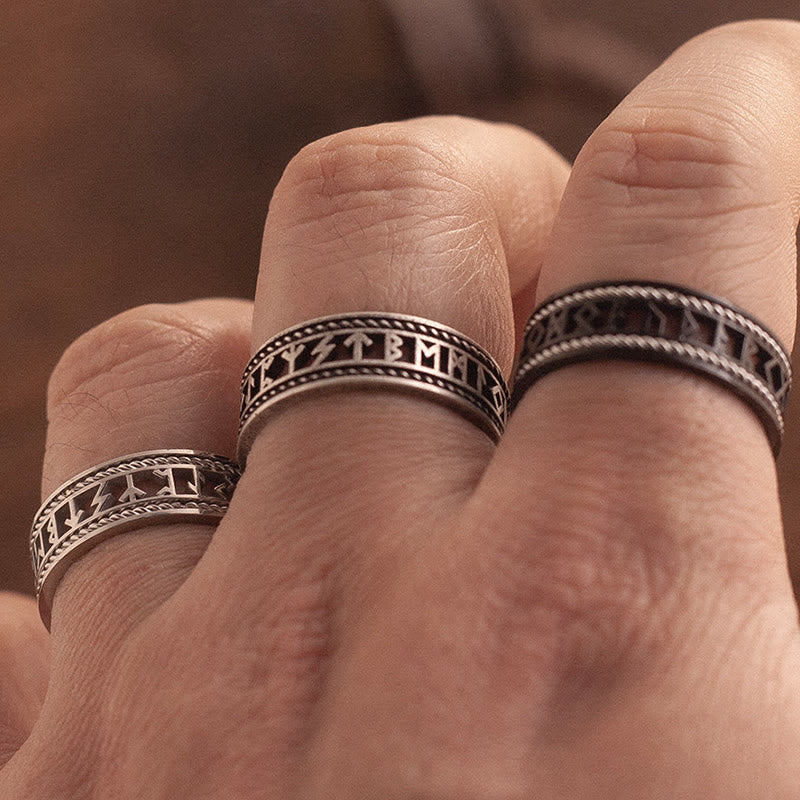 WorldNorse Geschmiedeter Runenring - image 9