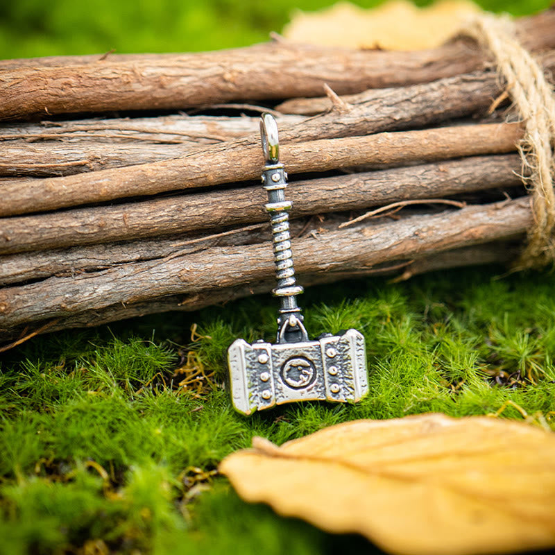 WorldNorse Geschmiedete Stormbreaker Mjölnir Halskette - image 1