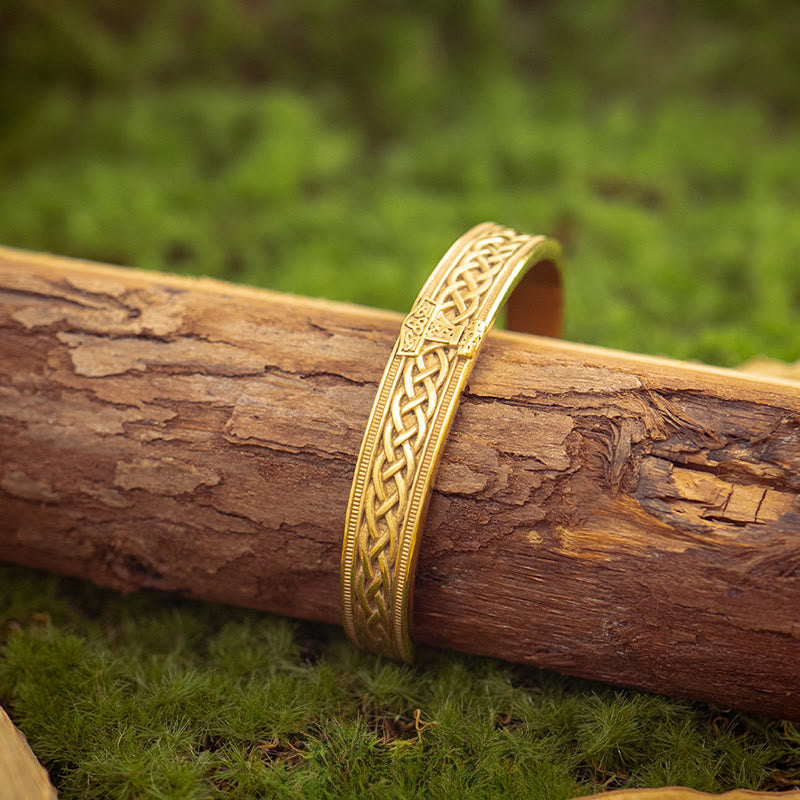 WorldNorse vergoldetes keltisches Flechtarmband - image 2