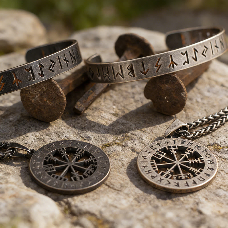 WorldNorse Verwitterte Vegvisir Rune - image 5