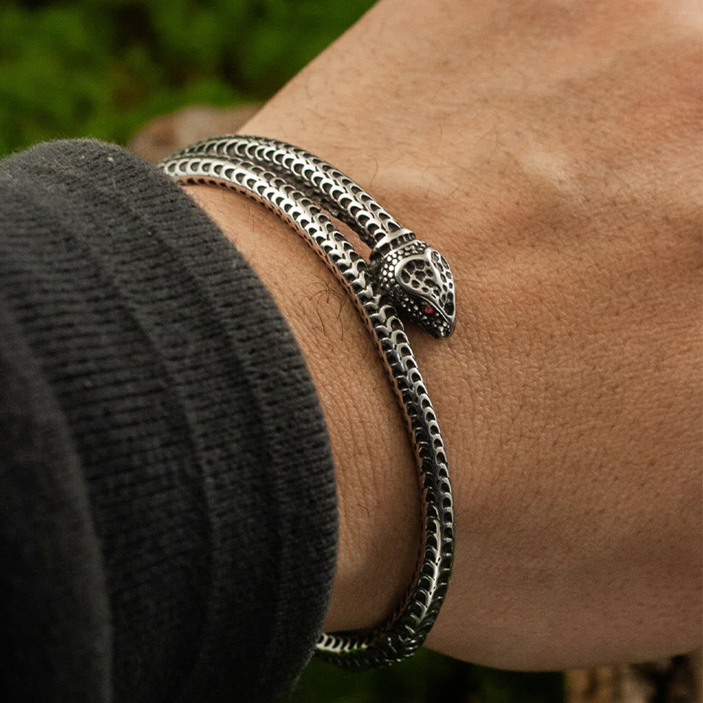 WorldNorse Schuppenschlangen-Rotaugen-Armband - image 1