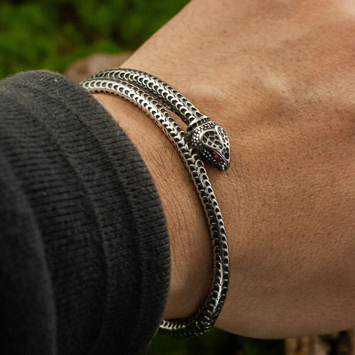 WorldNorse Schuppenschlangen-Rotaugen-Armband - image 1