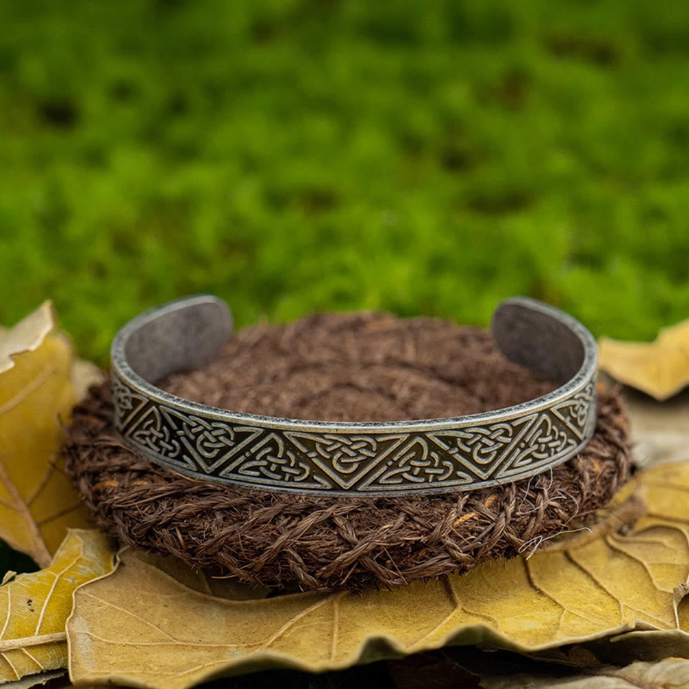 WorldNorse Armband mit Keltischer Knoten und Flechtmuster - Dreiecksmuster - image 2