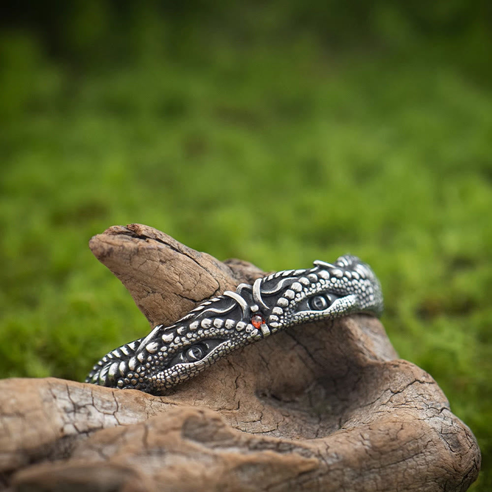 WorldNorse Armband mit granulierter Drachenkopfstruktur - image 4