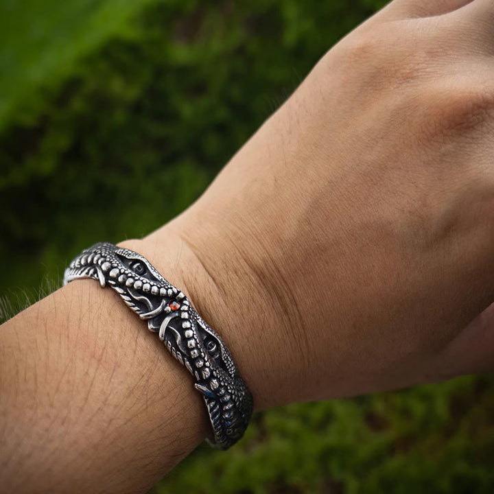 WorldNorse Armband mit granulierter Drachenkopfstruktur - image 1