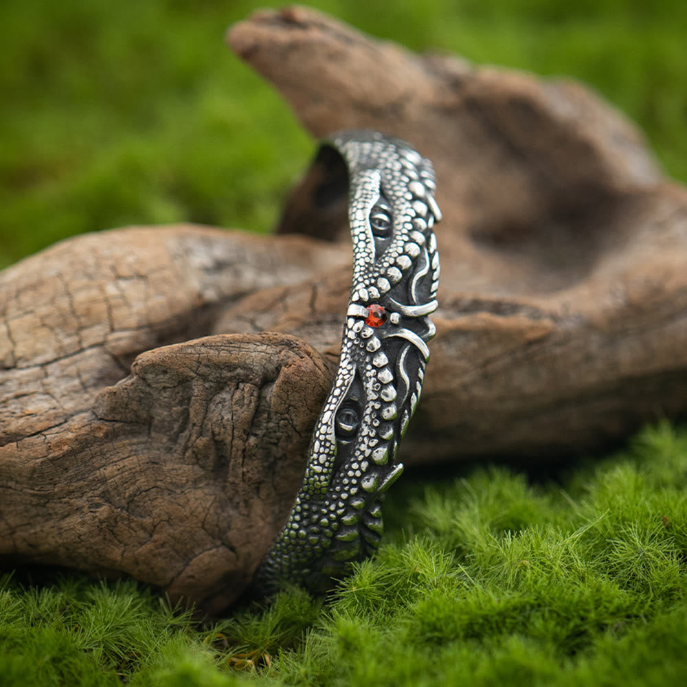 WorldNorse Armband mit granulierter Drachenkopfstruktur - image 3