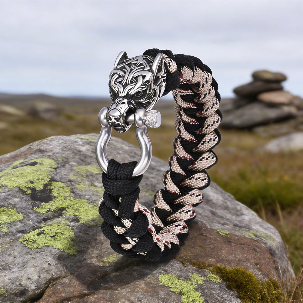 WorldNorse Armband mit verschlungenem Totem- Wolf - image 3