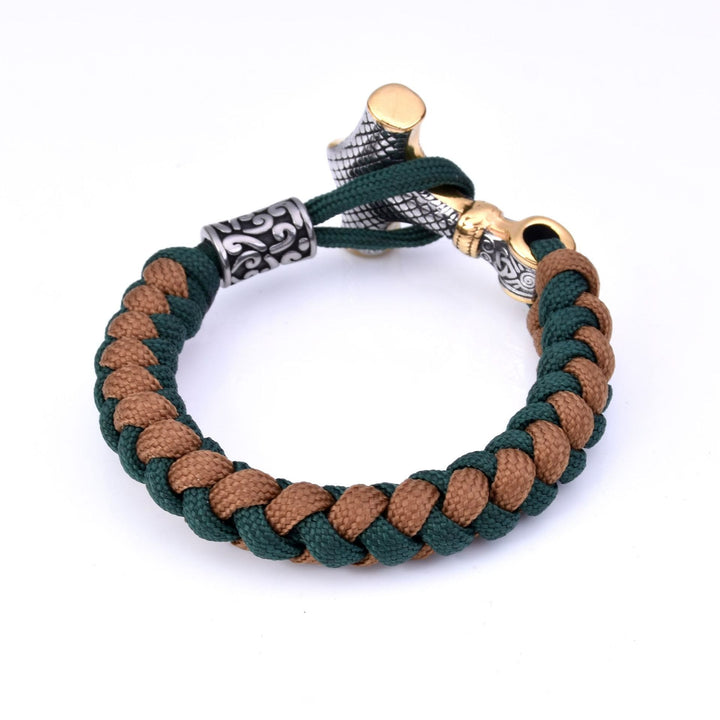 WorldNorse Tooled Mjölnir Totem Braided Bracelet - image 3