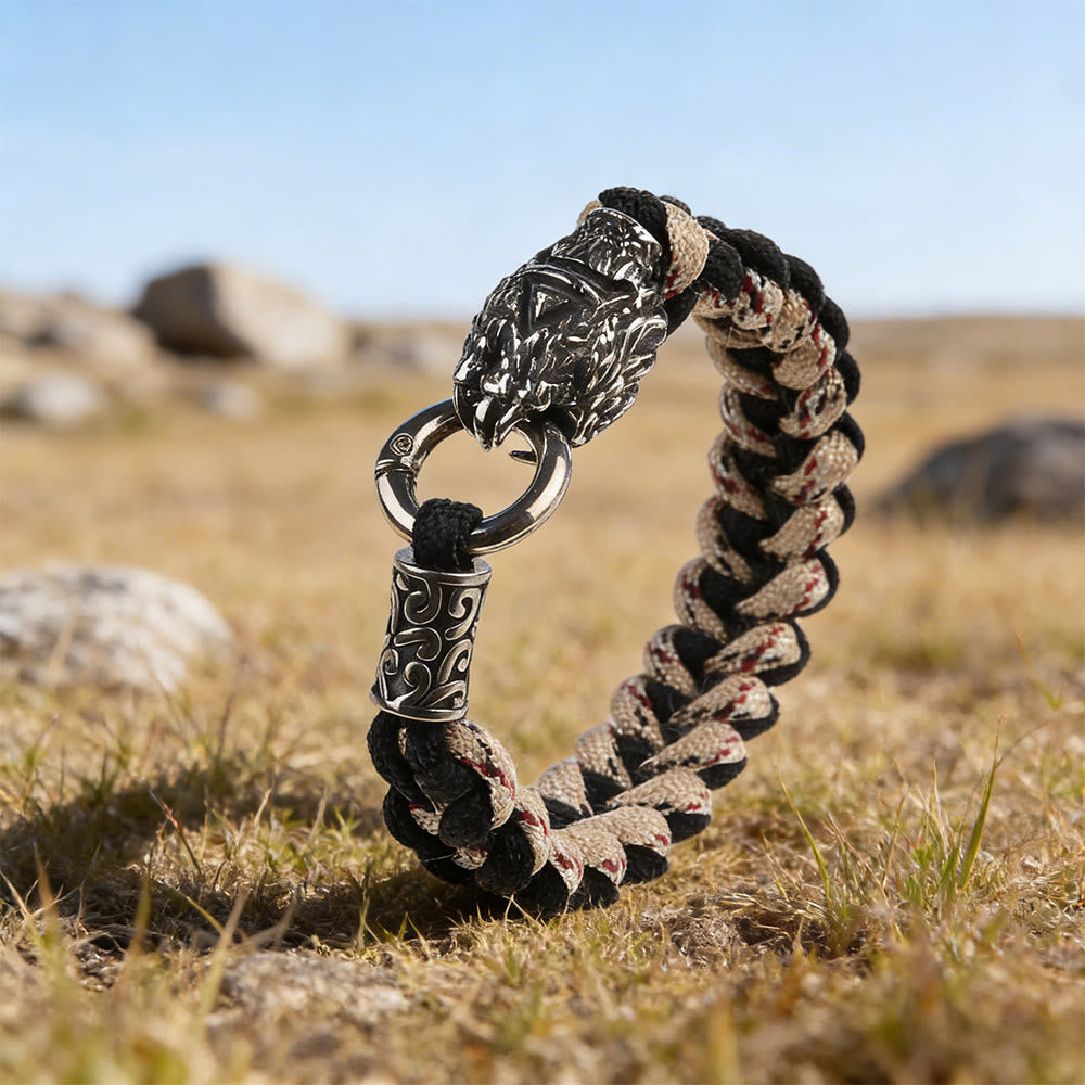 WorldNorse Armband mit strukturierter, gewebter Bärenklauen-Optik - 23 cm - image 0