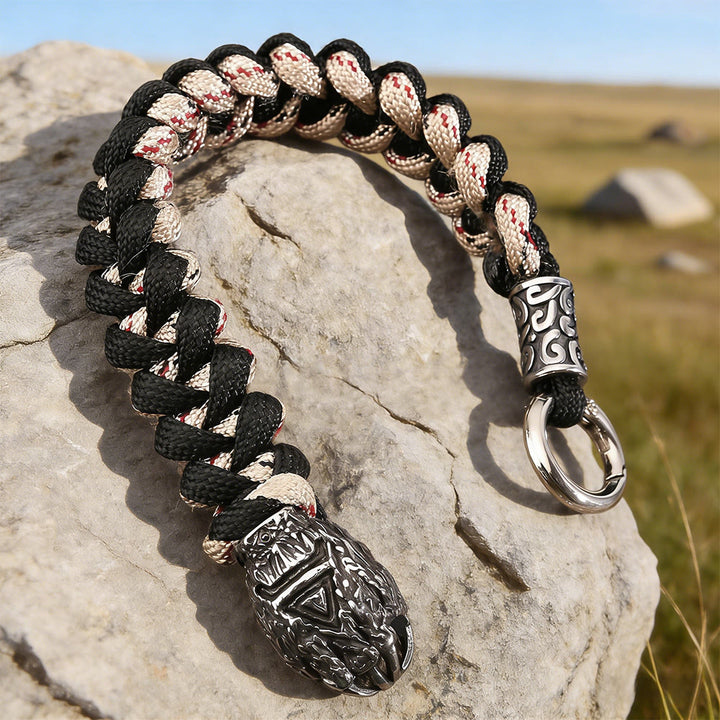 WorldNorse Armband mit strukturierter, gewebter Bärenklauen-Optik - image 1