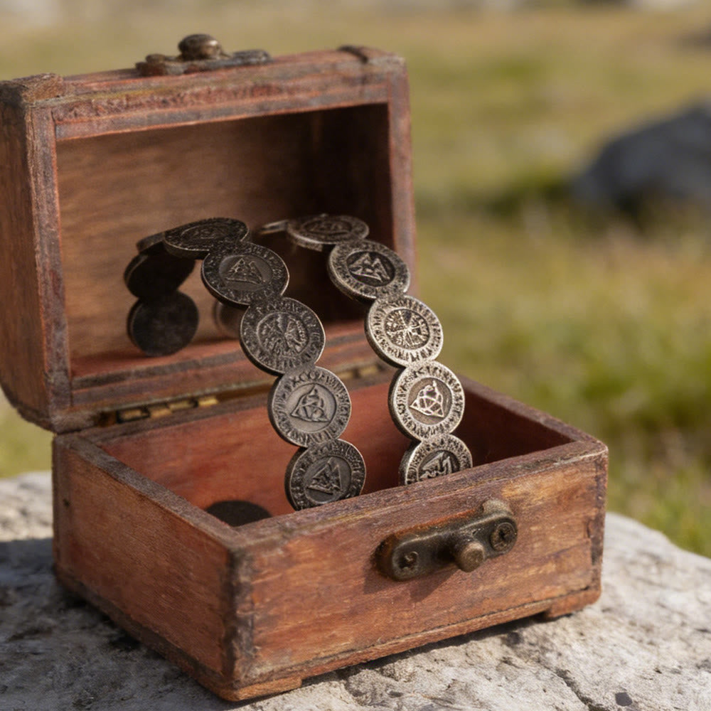 WorldNorse Viking Armband mit verwitterten Rune - image 0