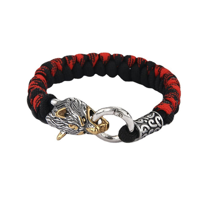 Von WorldNorse gefertigtes geflochtenes Geri-Freki-Armband - image 3