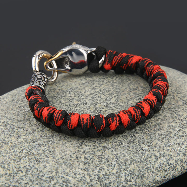Von WorldNorse gefertigtes geflochtenes Geri-Freki-Armband - image 1