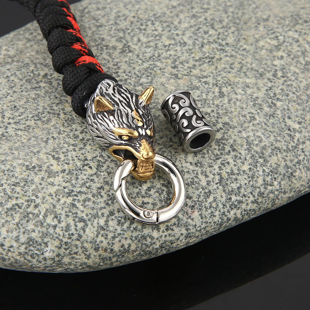 Von WorldNorse gefertigtes geflochtenes Geri-Freki-Armband - image 2