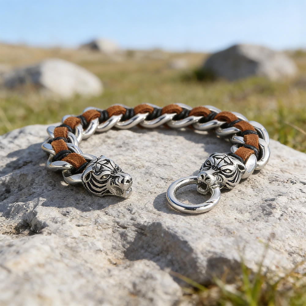 WorldNorse Geschmiedetes Totem-Armband mit Tiermotiv - image 4
