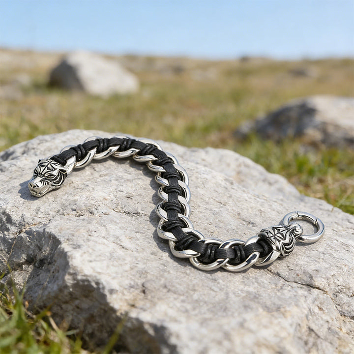 WorldNorse Geschmiedetes Totem-Armband mit Tiermotiv - image 7