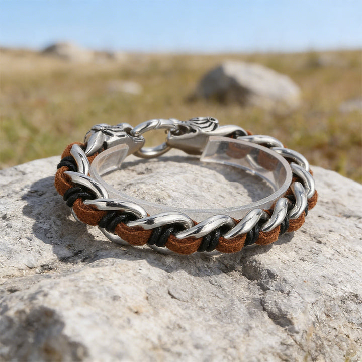 WorldNorse Geschmiedetes Totem-Armband mit Tiermotiv - image 3