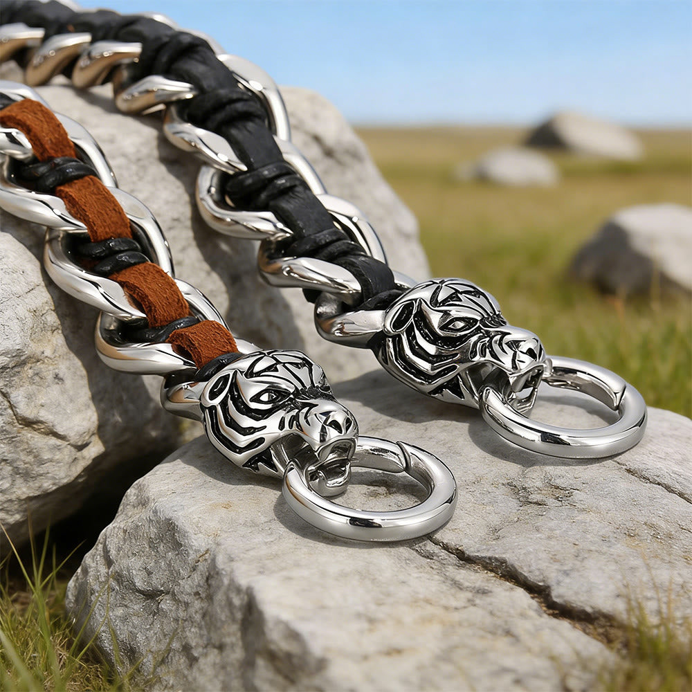 WorldNorse Geschmiedetes Totem-Armband mit Tiermotiv - image 2