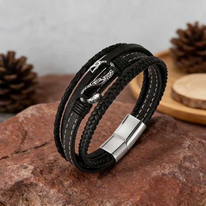 WorldNorse Geschmiedetes, schuppiges Nidhogg-Spulenarmband - image 3