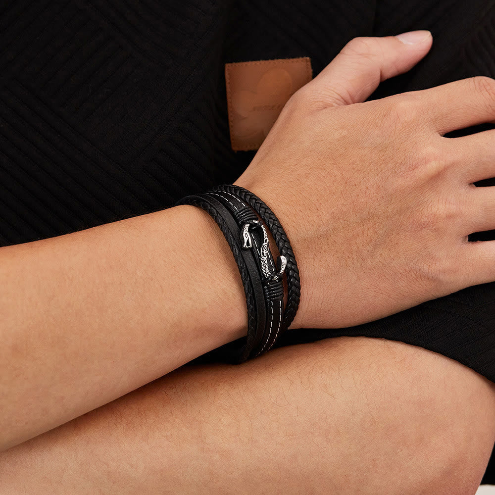 WorldNorse Geschmiedetes, schuppiges Nidhogg-Spulenarmband - image 10