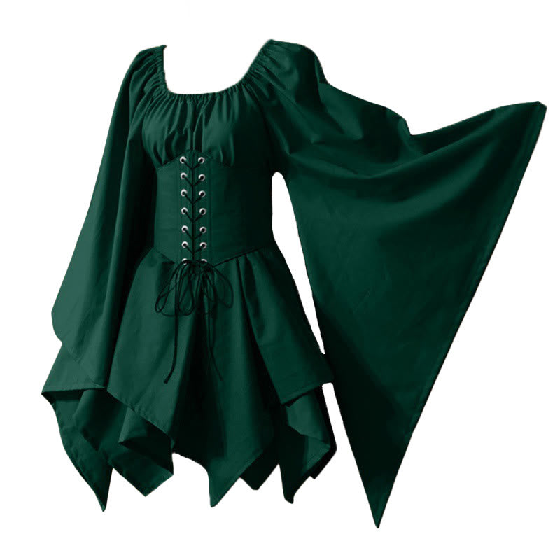 WorldNorse Mittelalterliches Waldmädchen-Kostümkleid - Grün - US30, UK/AU36, EU60 (5XL) - image 5