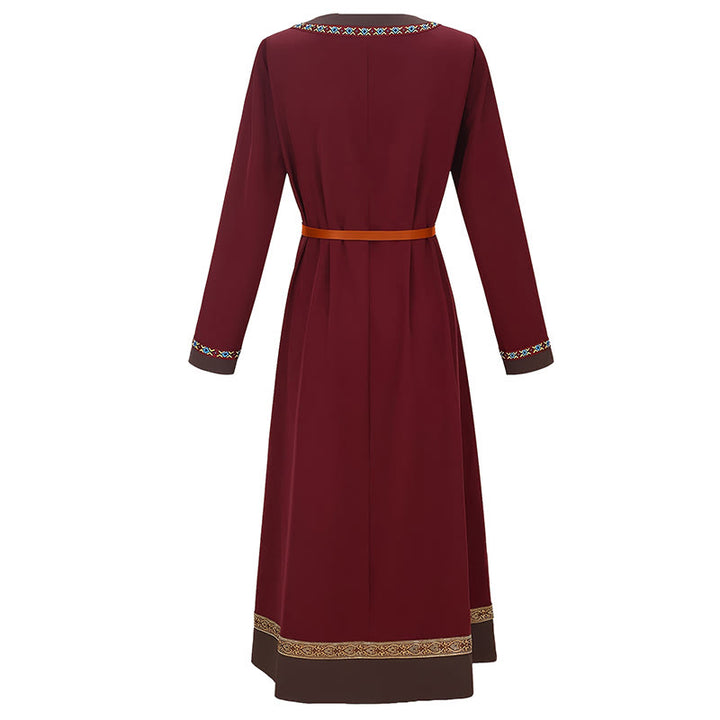 WorldNorse Wikinger-Kostümkleid mit gewebten Borten und Bindebändern - image 15