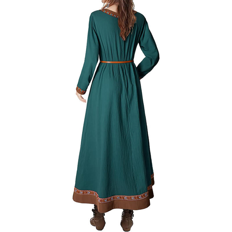 WorldNorse Wikinger-Kostümkleid mit gewebten Borten und Bindebändern - image 7