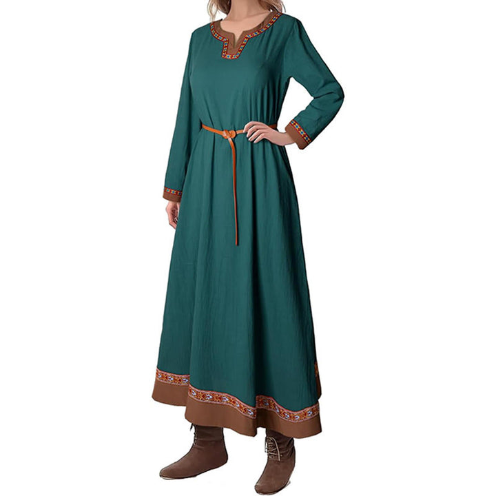 WorldNorse Wikinger-Kostümkleid mit gewebten Borten und Bindebändern - image 6