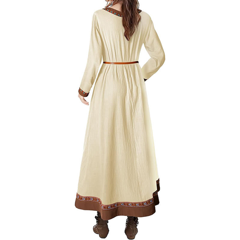 WorldNorse Wikinger-Kostümkleid mit gewebten Borten und Bindebändern - image 2
