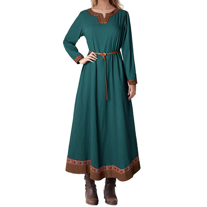 WorldNorse Wikinger-Kostümkleid mit gewebten Borten und Bindebändern - Grün - US18, UK/AU22, EU48 (2XL) - image 5
