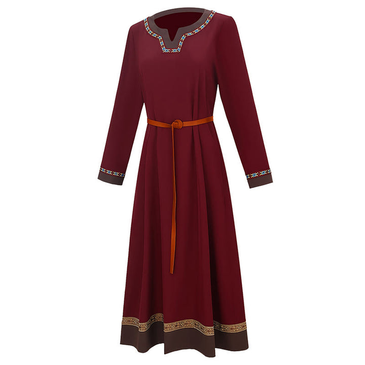 WorldNorse Wikinger-Kostümkleid mit gewebten Borten und Bindebändern - image 16