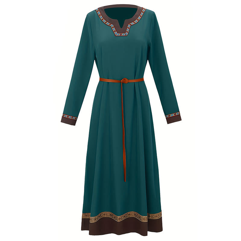 WorldNorse Wikinger-Kostümkleid mit gewebten Borten und Bindebändern - image 9