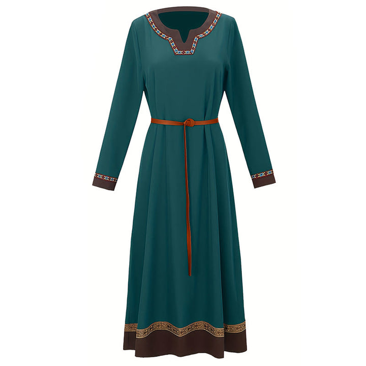 WorldNorse Wikinger-Kostümkleid mit gewebten Borten und Bindebändern - image 9