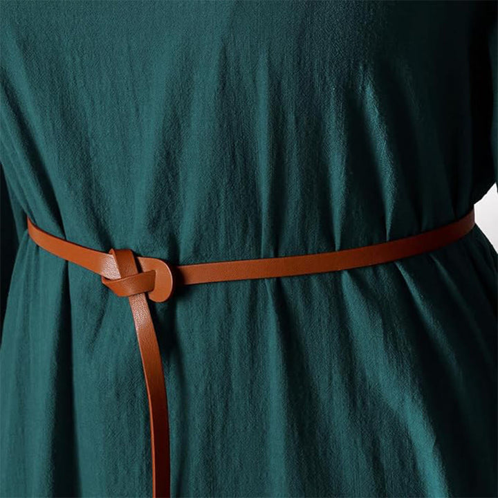 WorldNorse Wikinger-Kostümkleid mit gewebten Borten und Bindebändern - image 10