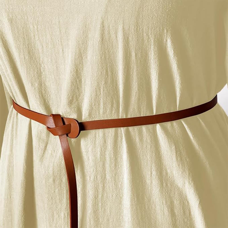 WorldNorse Wikinger-Kostümkleid mit gewebten Borten und Bindebändern - image 3