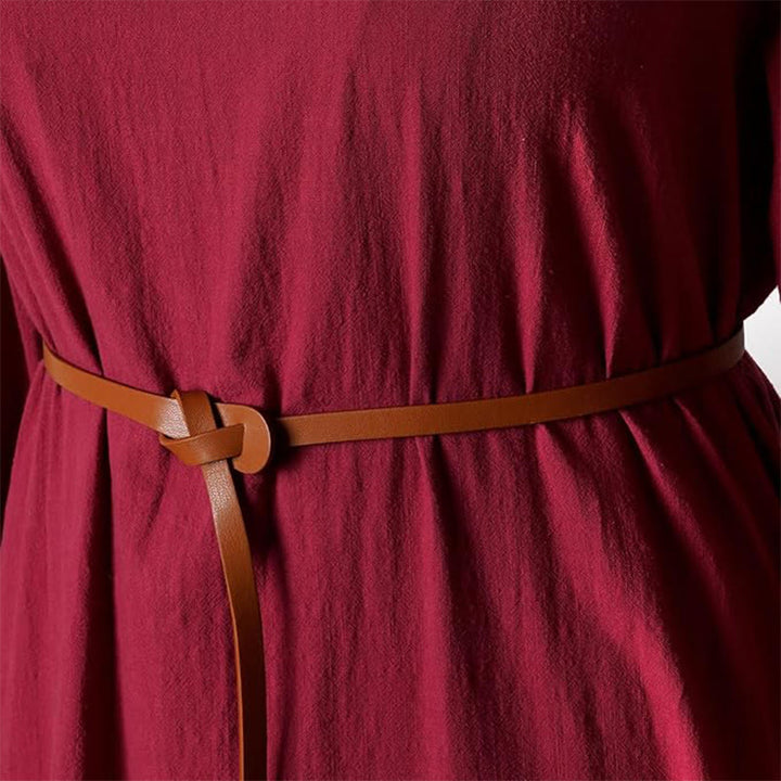 WorldNorse Wikinger-Kostümkleid mit gewebten Borten und Bindebändern - image 17