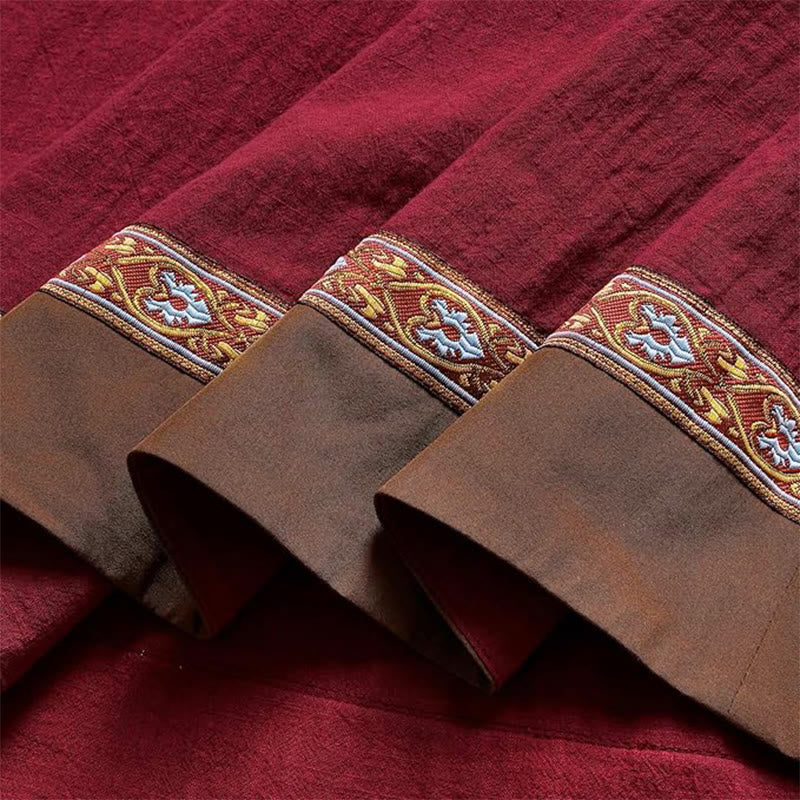WorldNorse Wikinger-Kostümkleid mit gewebten Borten und Bindebändern - image 18